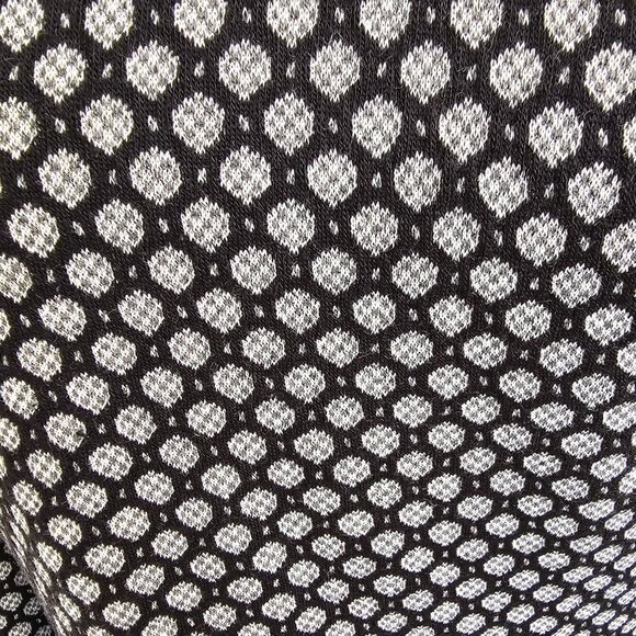 Joseph Ribkoff Black White Patterned Long Sleeve Button Dress / Top Sz 8 - Picture 9 of 10